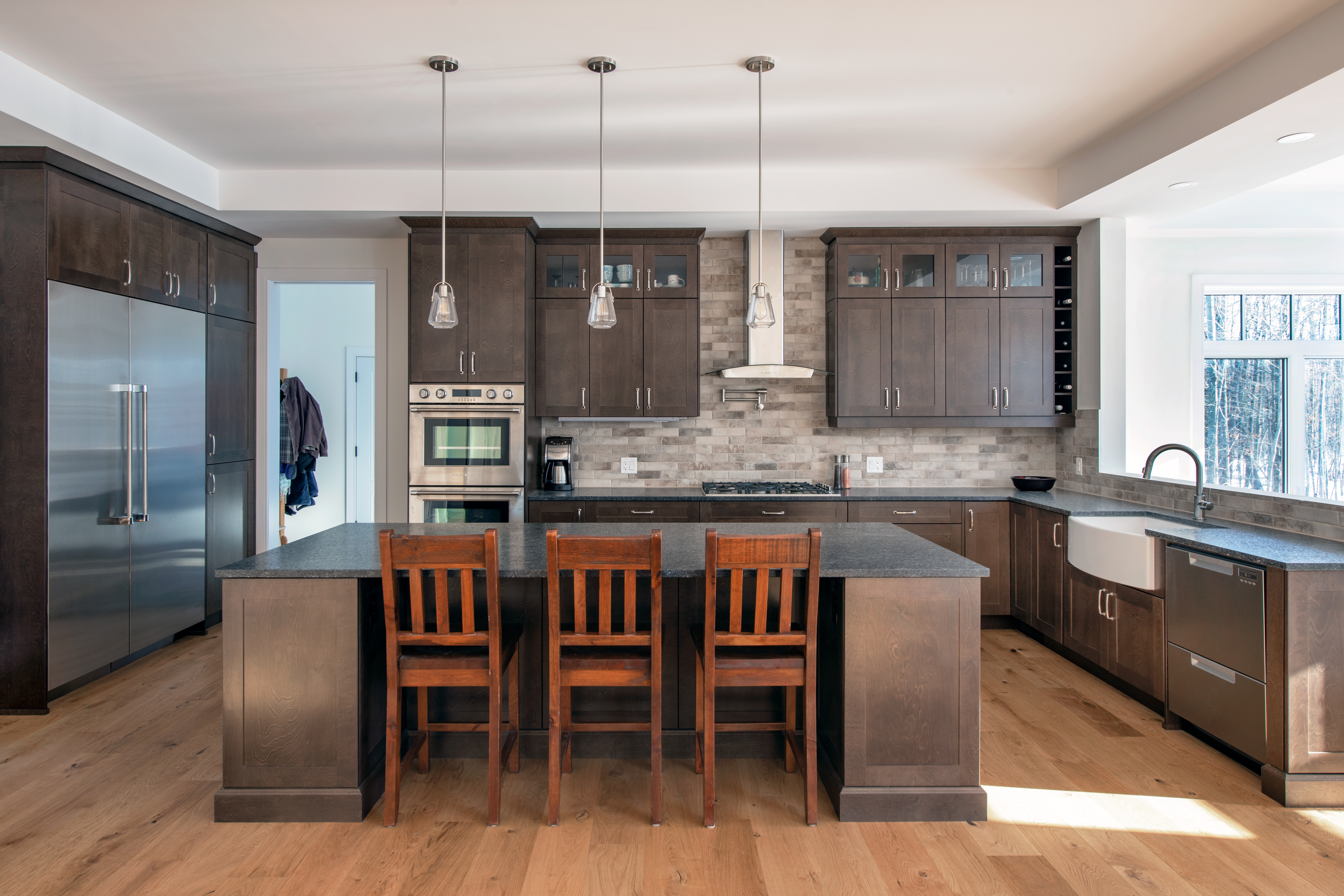 Subtle Pendant Lights by Amsted Design-Build