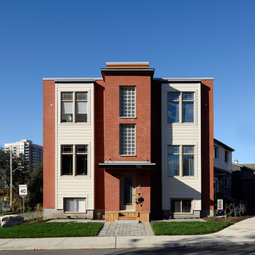 triplex exterior new build
