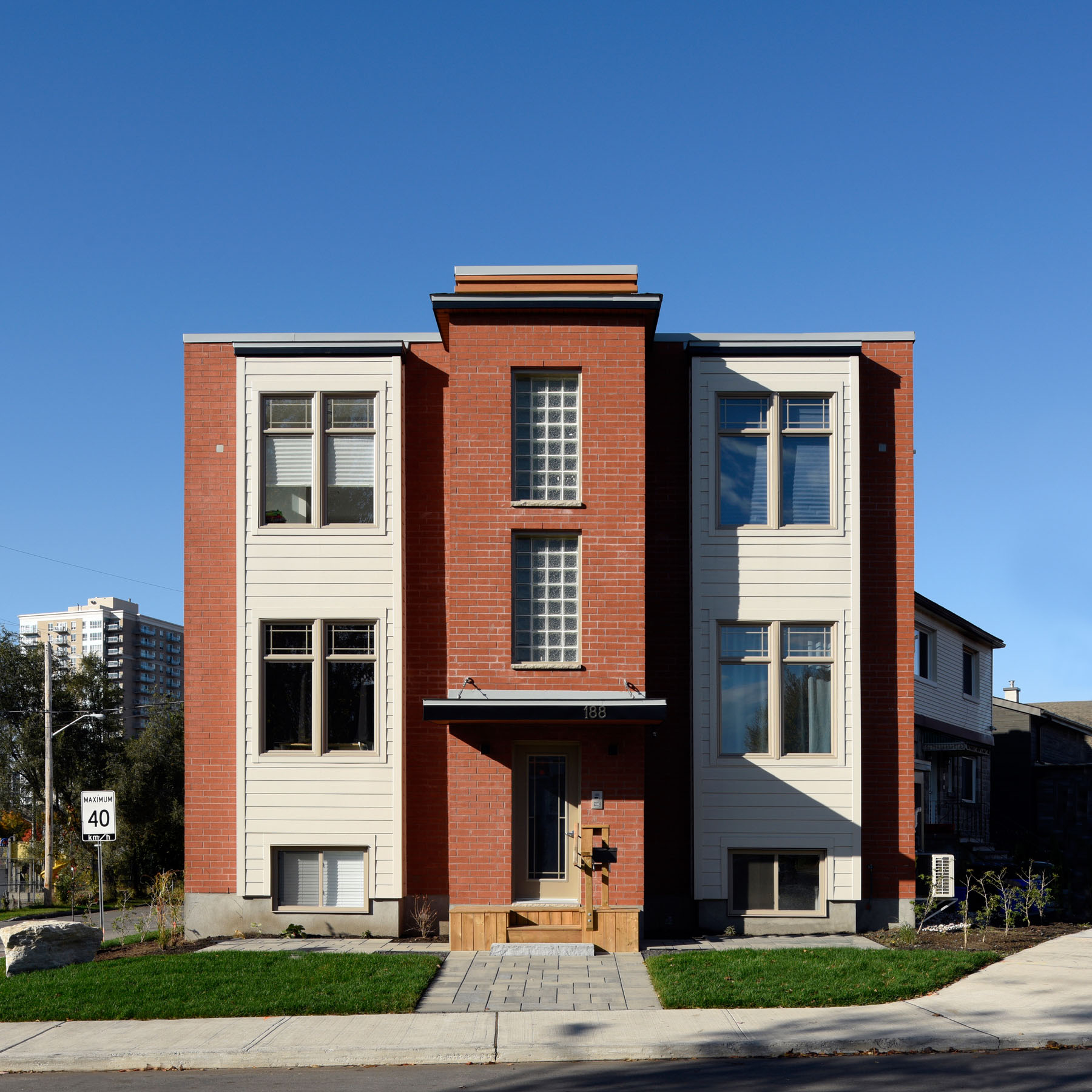 triplex exterior new build